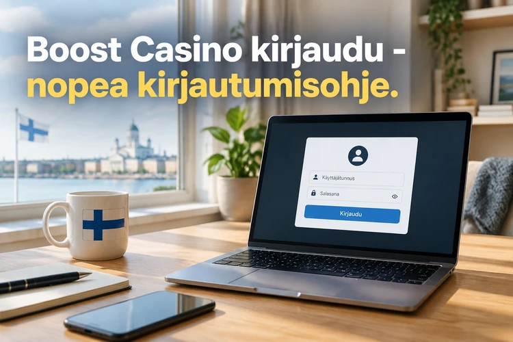 Boost Casino kirjaudu - nopea kirjautumisohje