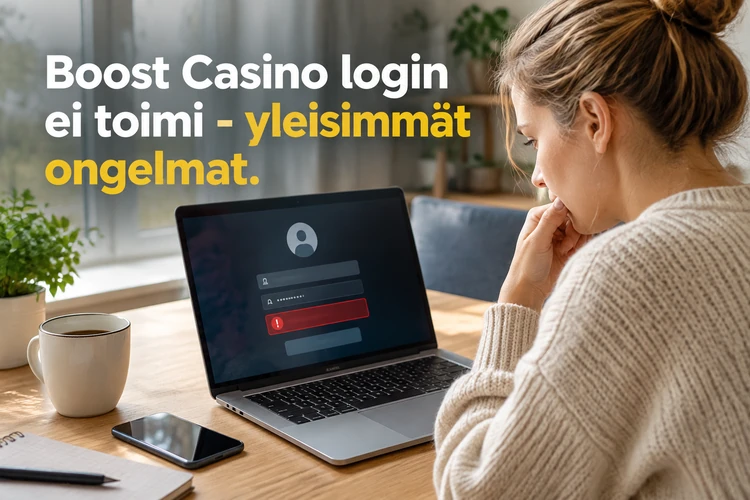 Boost Casino login ei toimi - yleisimmät ongelmat